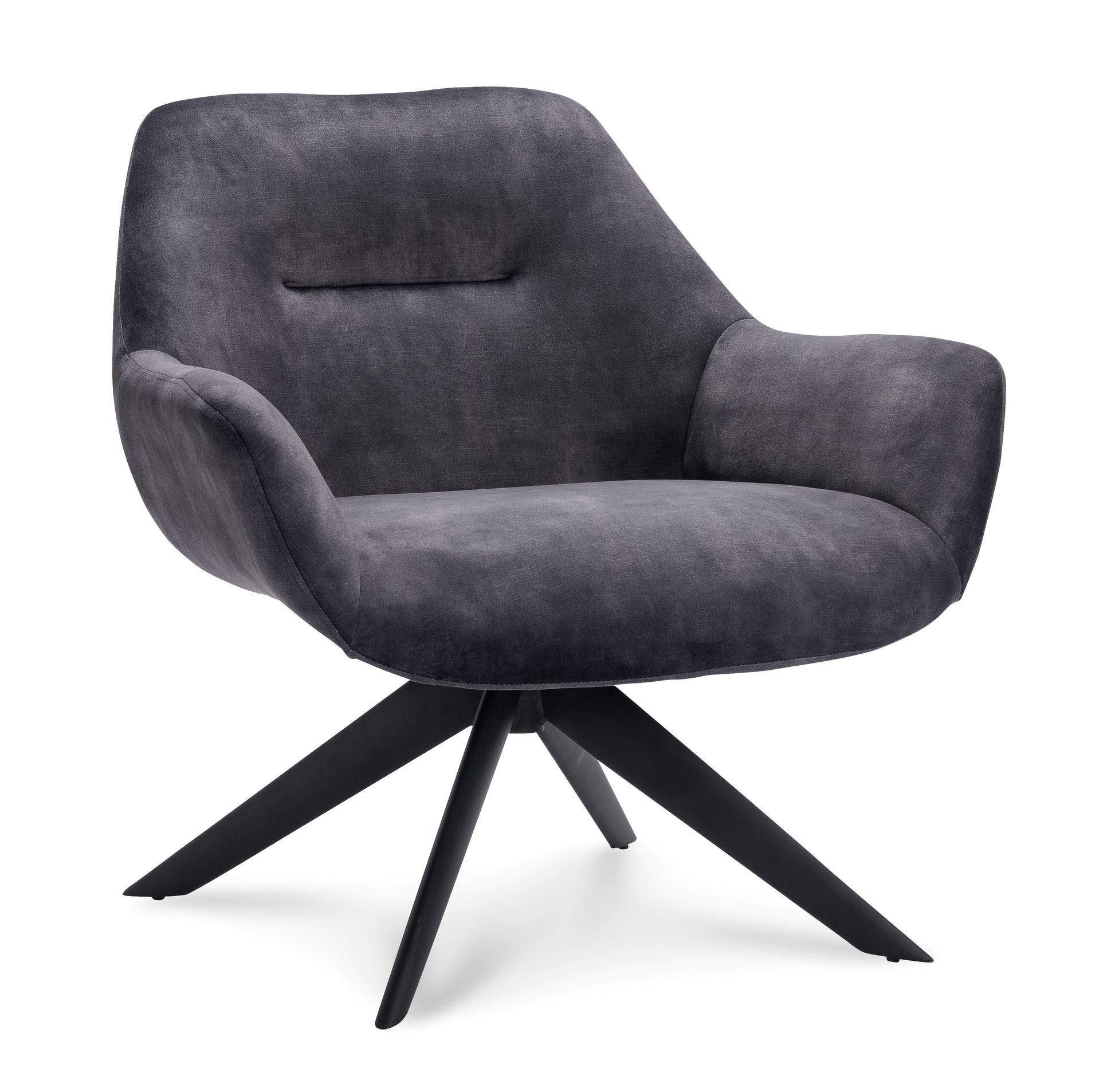 Fauteuil Vegas Stof Adore Anthracite Leg Black