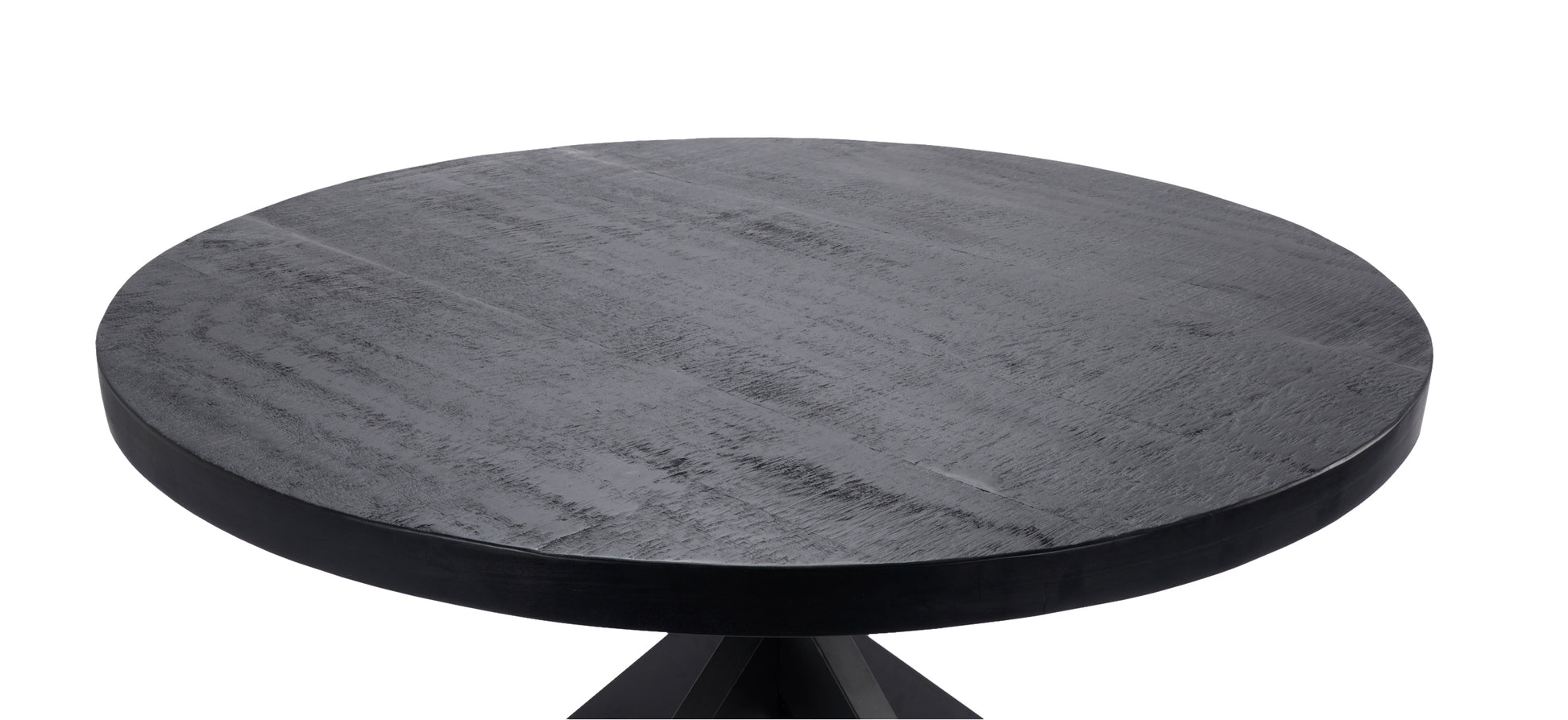 Eettafel Vision Black Rond 150 (potenset 85x85) Wood Zwart Spider Leg Black