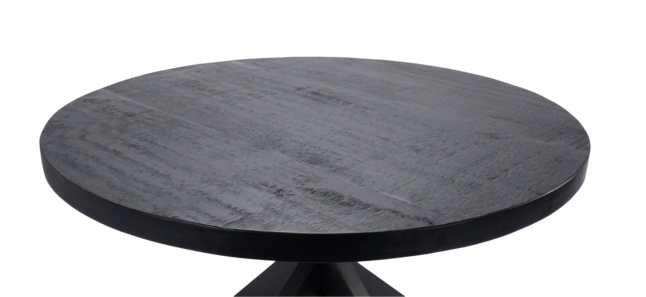 Eettafel Vision Black Rond 150 (potenset 85x85) Wood Zwart Spider Leg Black
