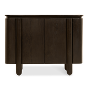 Dressoir Rondo - 105 cm Donkerbruin - dressoir van mangohout, vooraanzicht