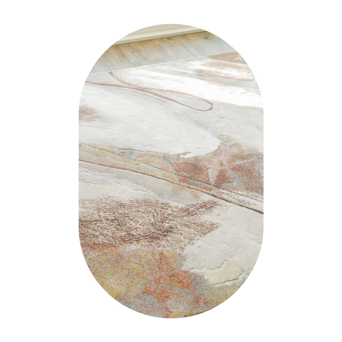 Vloerkleed Acampo Terracotta Multicolor - ovaal