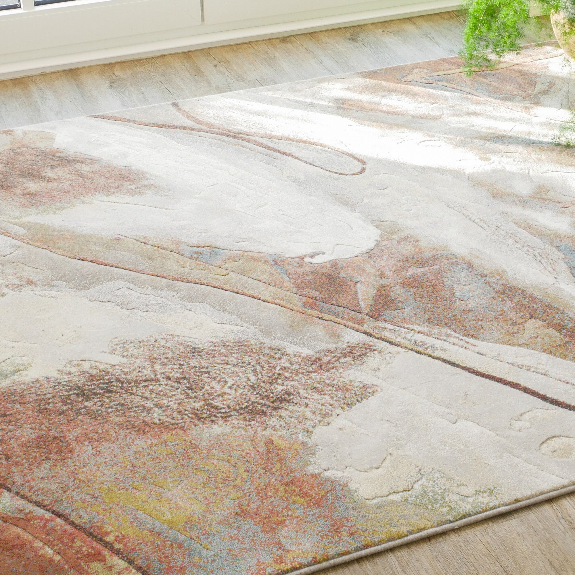 Vloerkleed Acampo Terracotta Multicolor - rechthoek