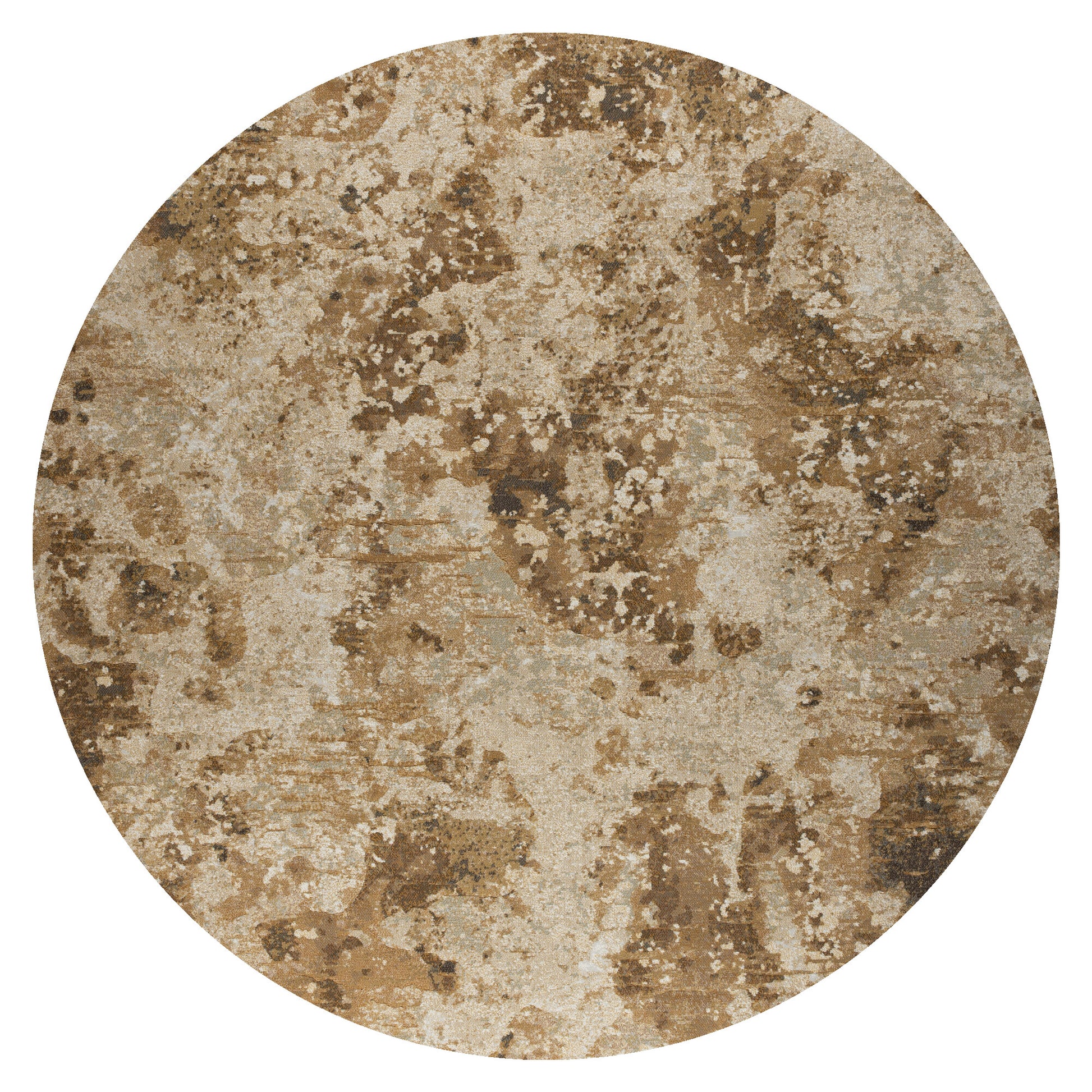 Vloerkleed Ace Goud - rond