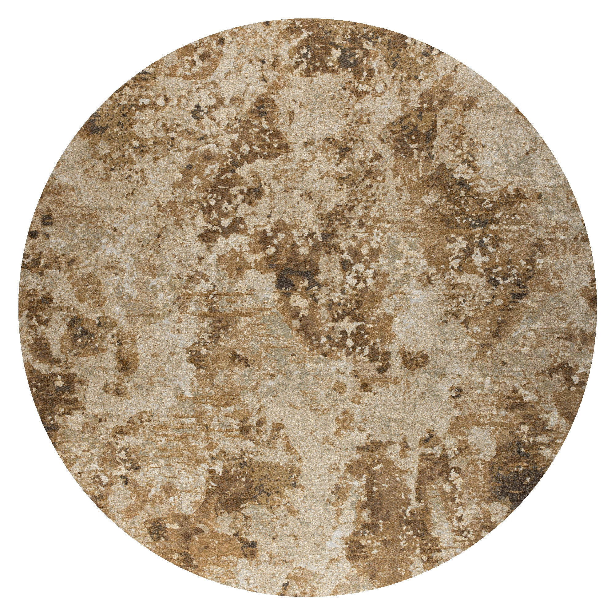 Vloerkleed Ace Goud - rond