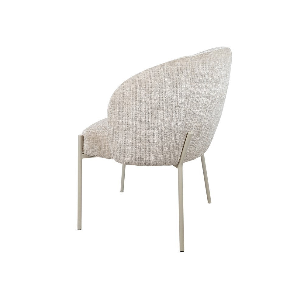 Adele – eetkamerstoel – beige poten – Cremona – Taupe 04 – afbeelding 2
