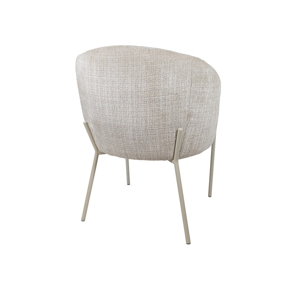 Adele – eetkamerstoel – beige poten – Cremona – Taupe 04 – afbeelding 3