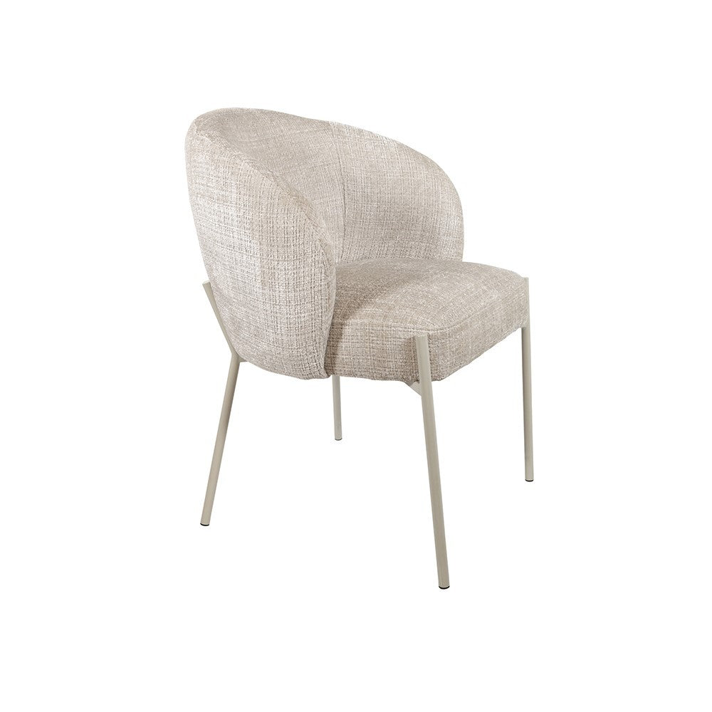 Adele – eetkamerstoel – beige poten – Cremona – Taupe 04 – afbeelding 4