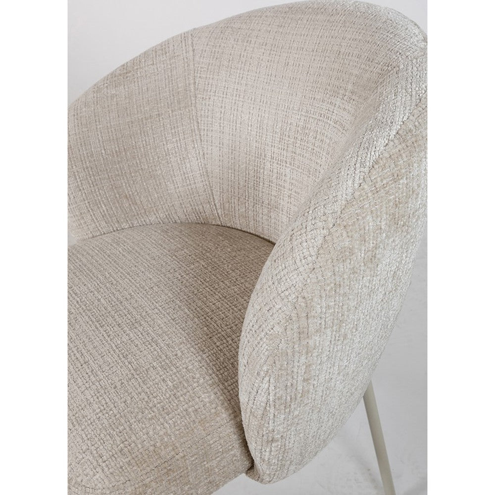 Adele – eetkamerstoel – beige poten – Cremona – Taupe 04 – afbeelding 6