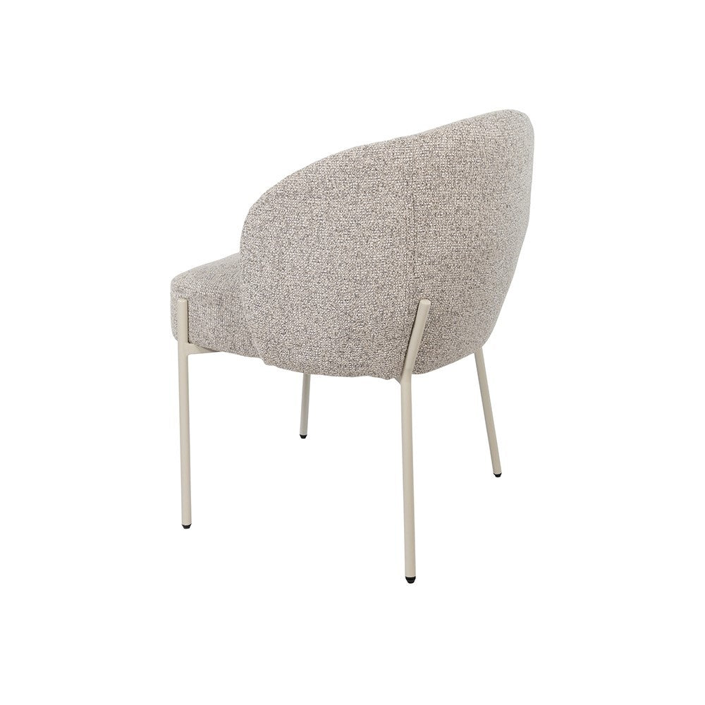 Adele – eetkamerstoel – beige poten – Puente – Stone 09 – afbeelding 2