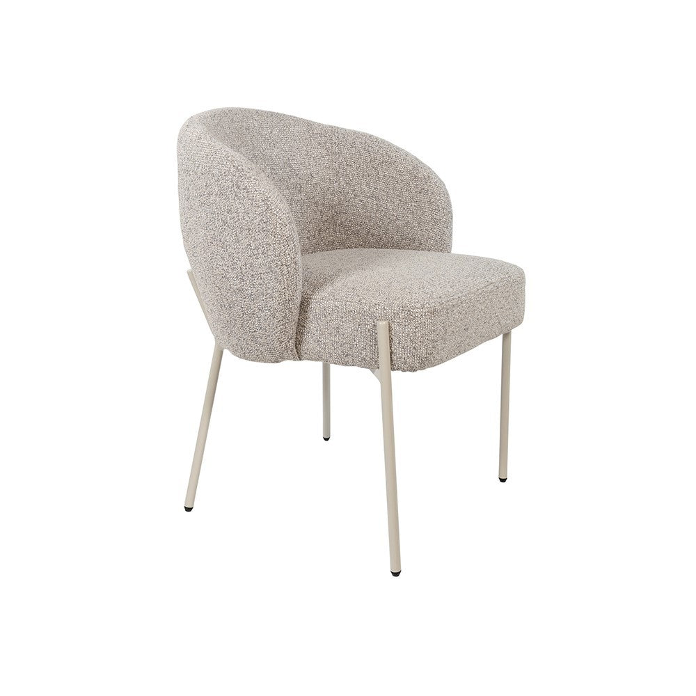 Adele – eetkamerstoel – beige poten – Puente – Stone 09 – afbeelding 4
