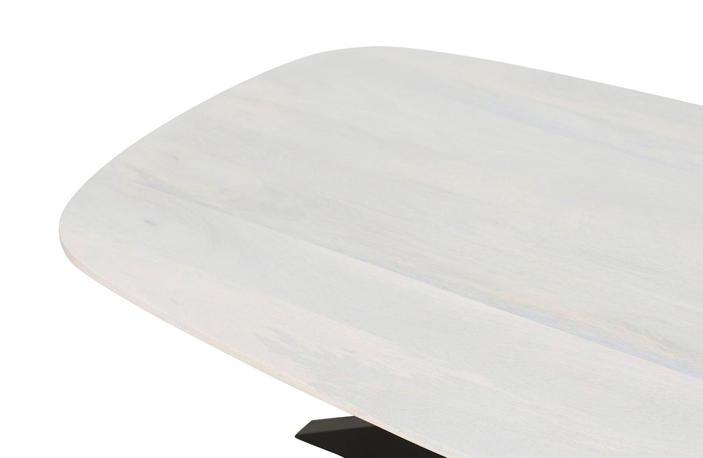 Salontafel deens ovaal 120, Mango White Wood