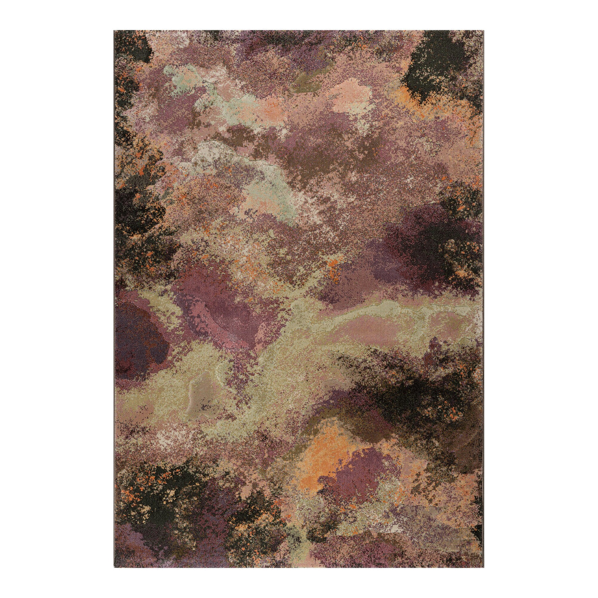 Vloerkleed Allison Paars Multicolor - Rechthoek