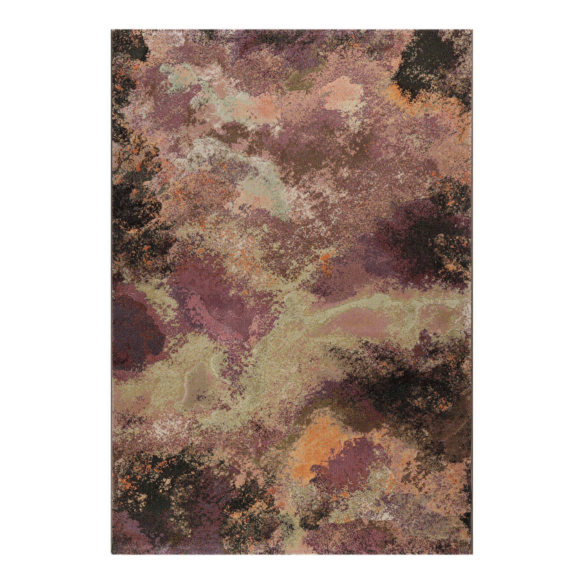 Vloerkleed Allison Paars Multicolor - Rechthoek