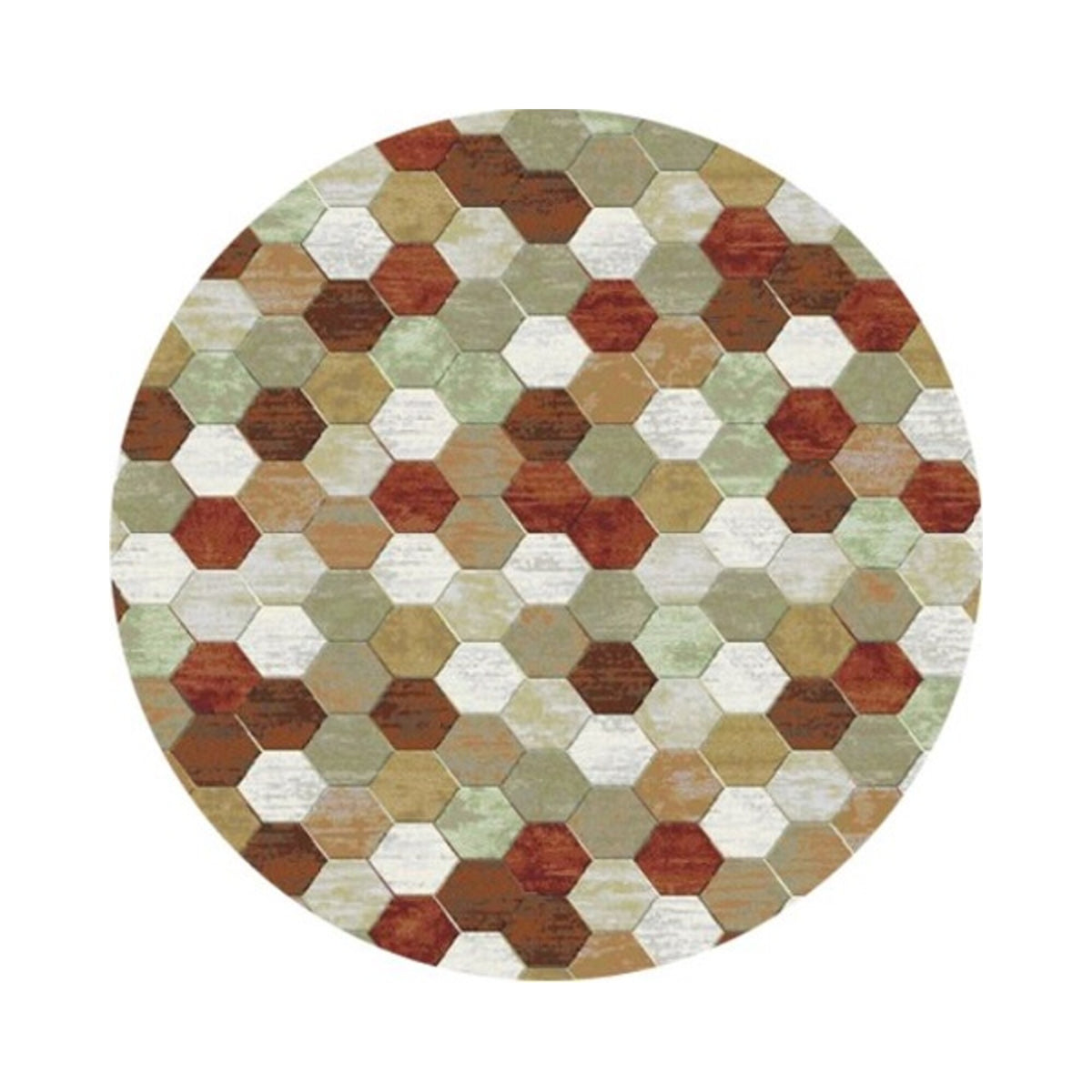 Vloerkleed Amado Beige Multicolor - rond