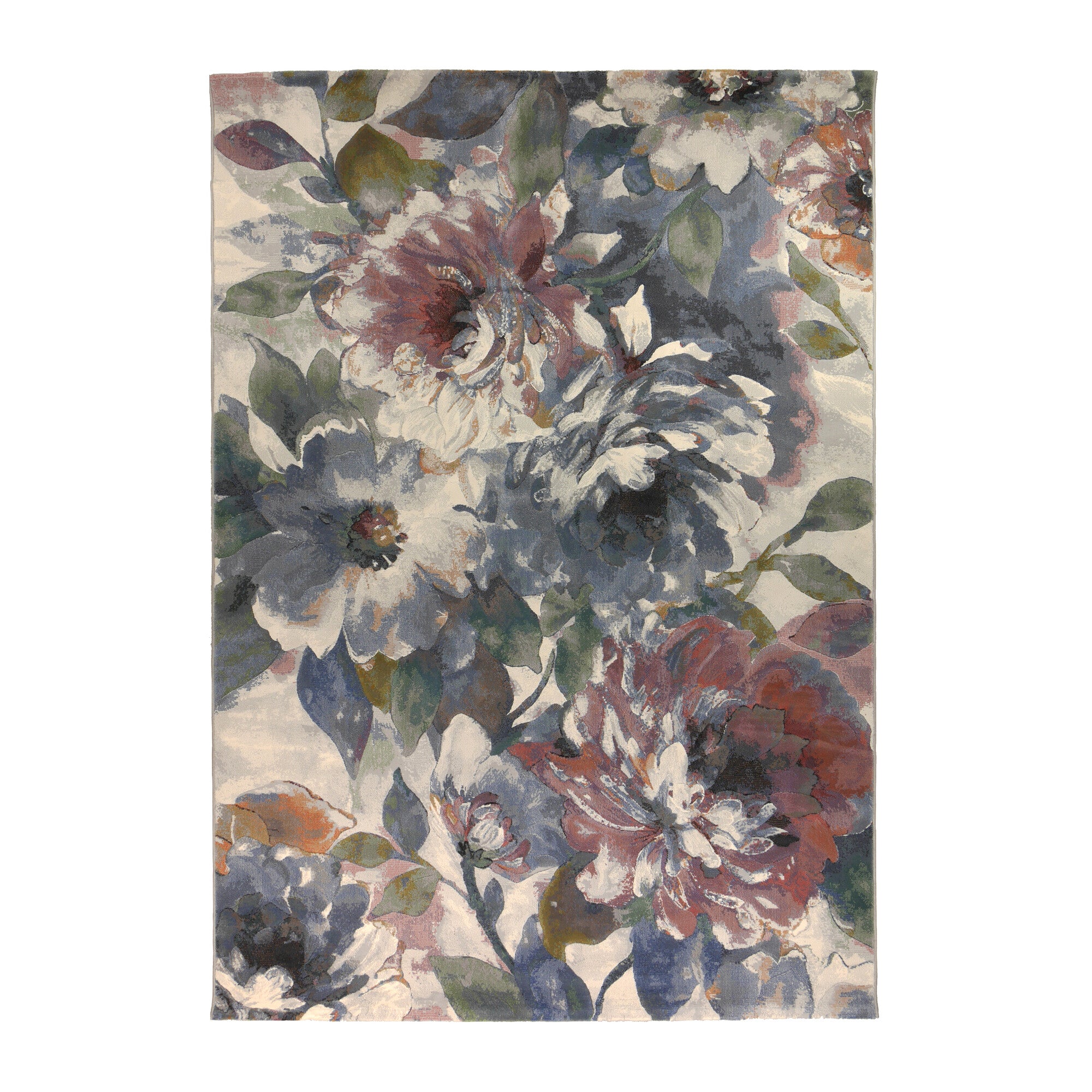 Vloerkleed Anaheim Multicolor Bloem - Rechthoek