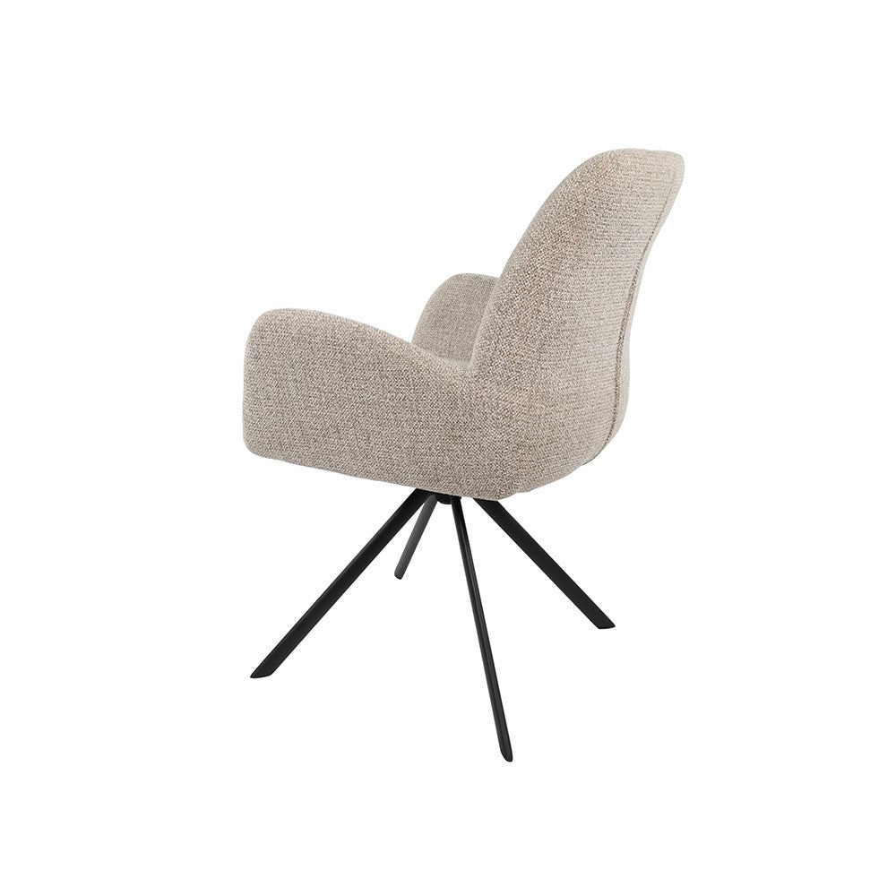 Armstoel Charles – draaipoot 360 – Milan – Nature 120 – afbeelding 2