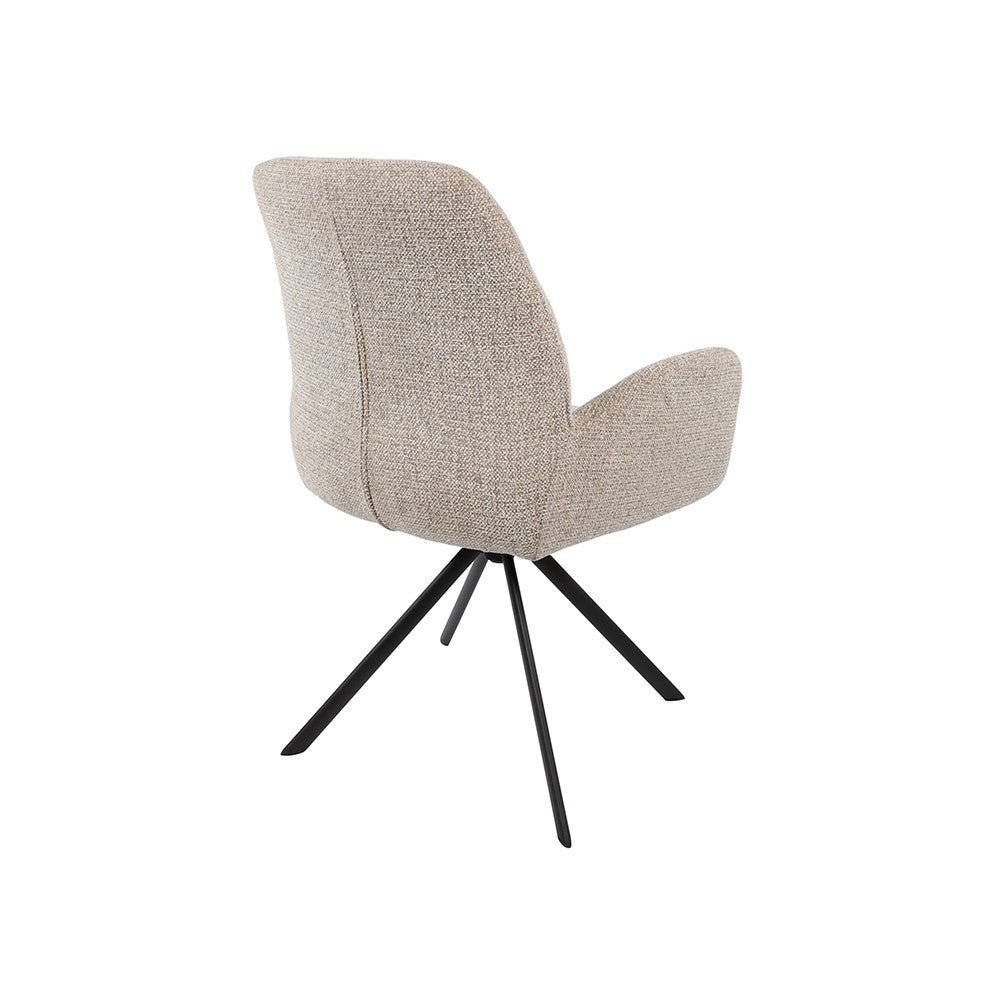 Armstoel Charles – draaipoot 360 – Milan – Nature 120 – afbeelding 3