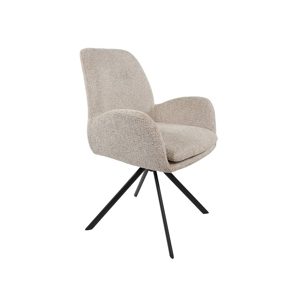 Armstoel Charles – draaipoot 360 – Milan – Nature 120 – afbeelding 4