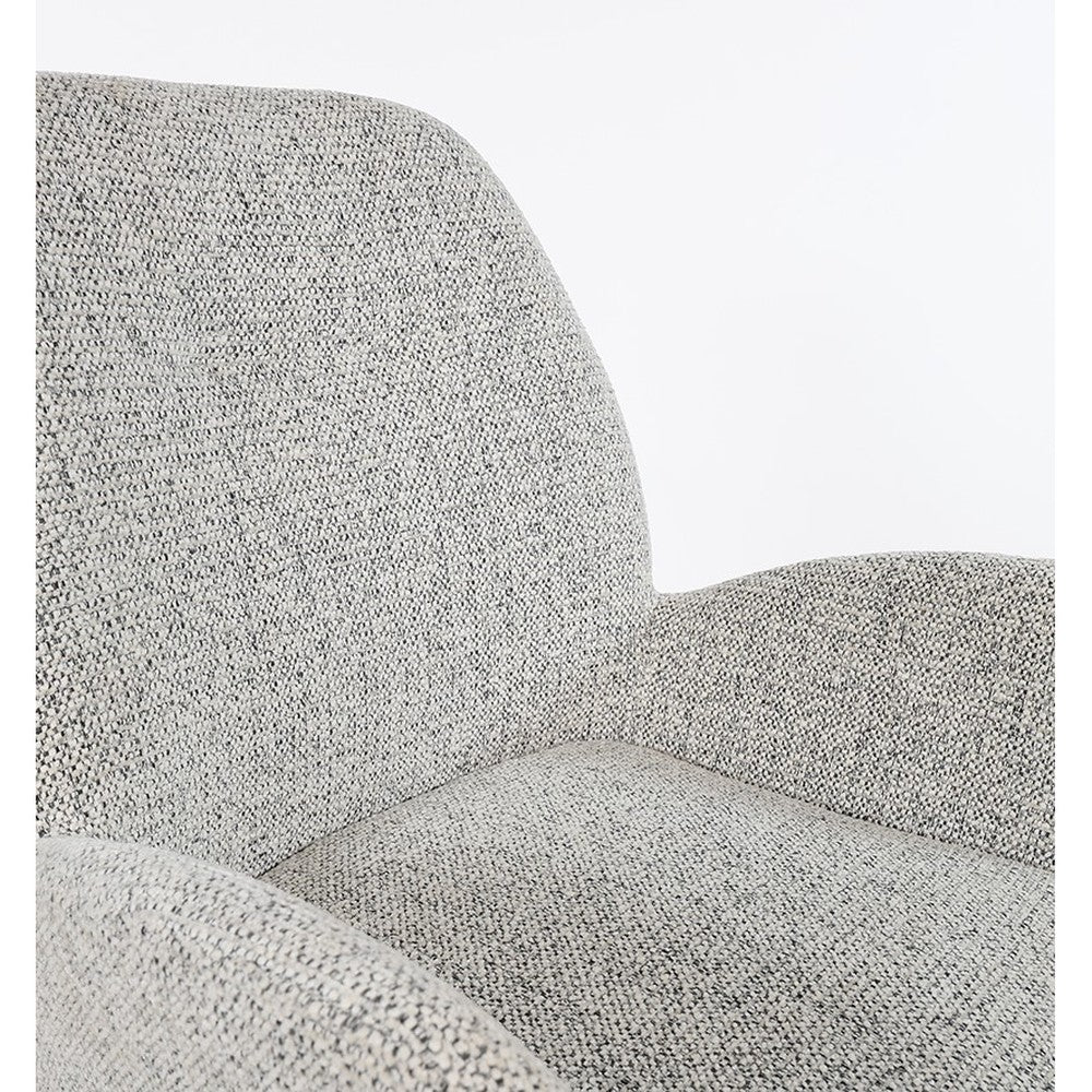 Armstoel Charles – draaipoot 360 – Milan – Salt 'n Pepper 105 – afbeelding 5