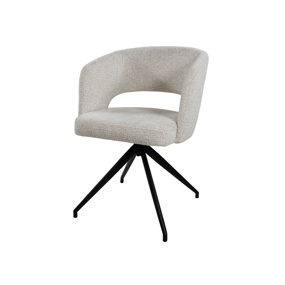Armstoel Claus – draaipoot 360 – Milan – Cream 103