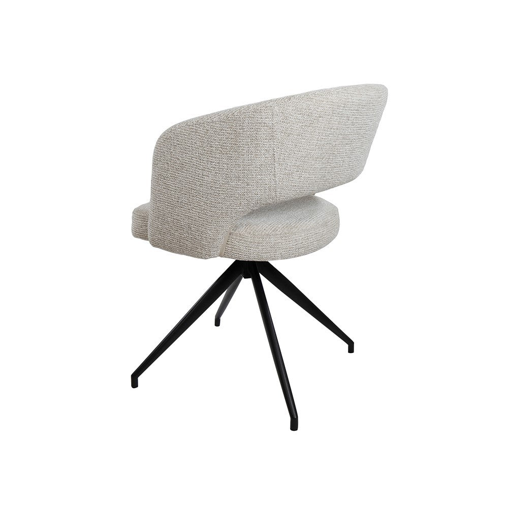 Armstoel Claus – draaipoot 360 – Milan – Cream 103 – afbeelding 2
