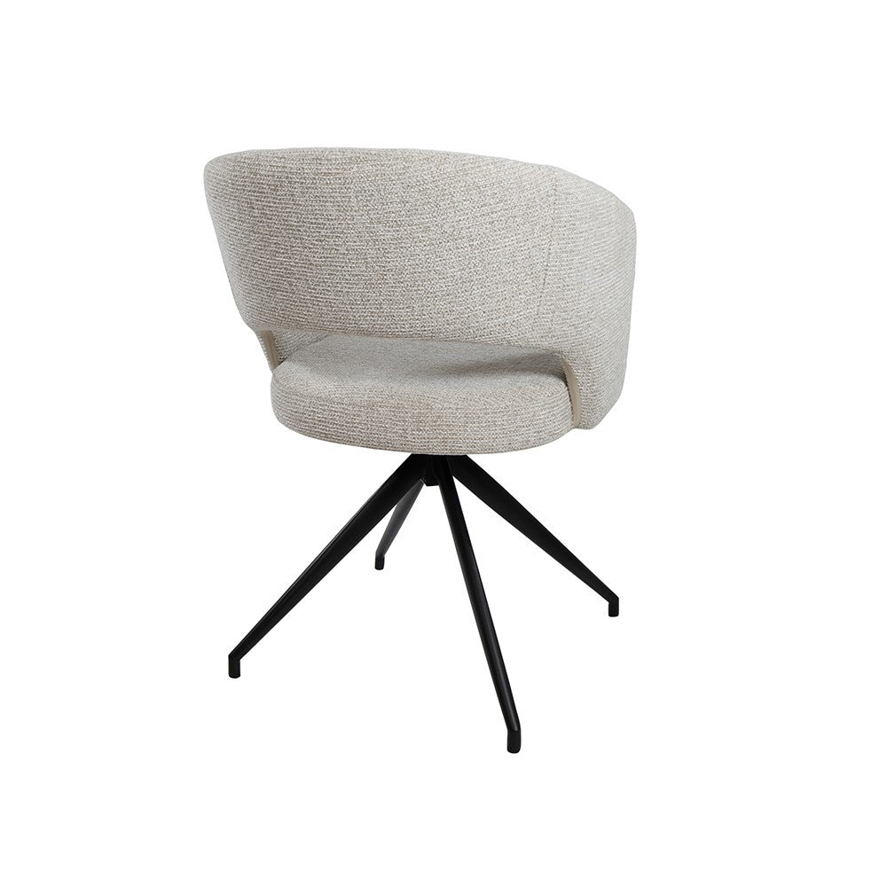 Armstoel Claus – draaipoot 360 – Milan – Cream 103 – afbeelding 3