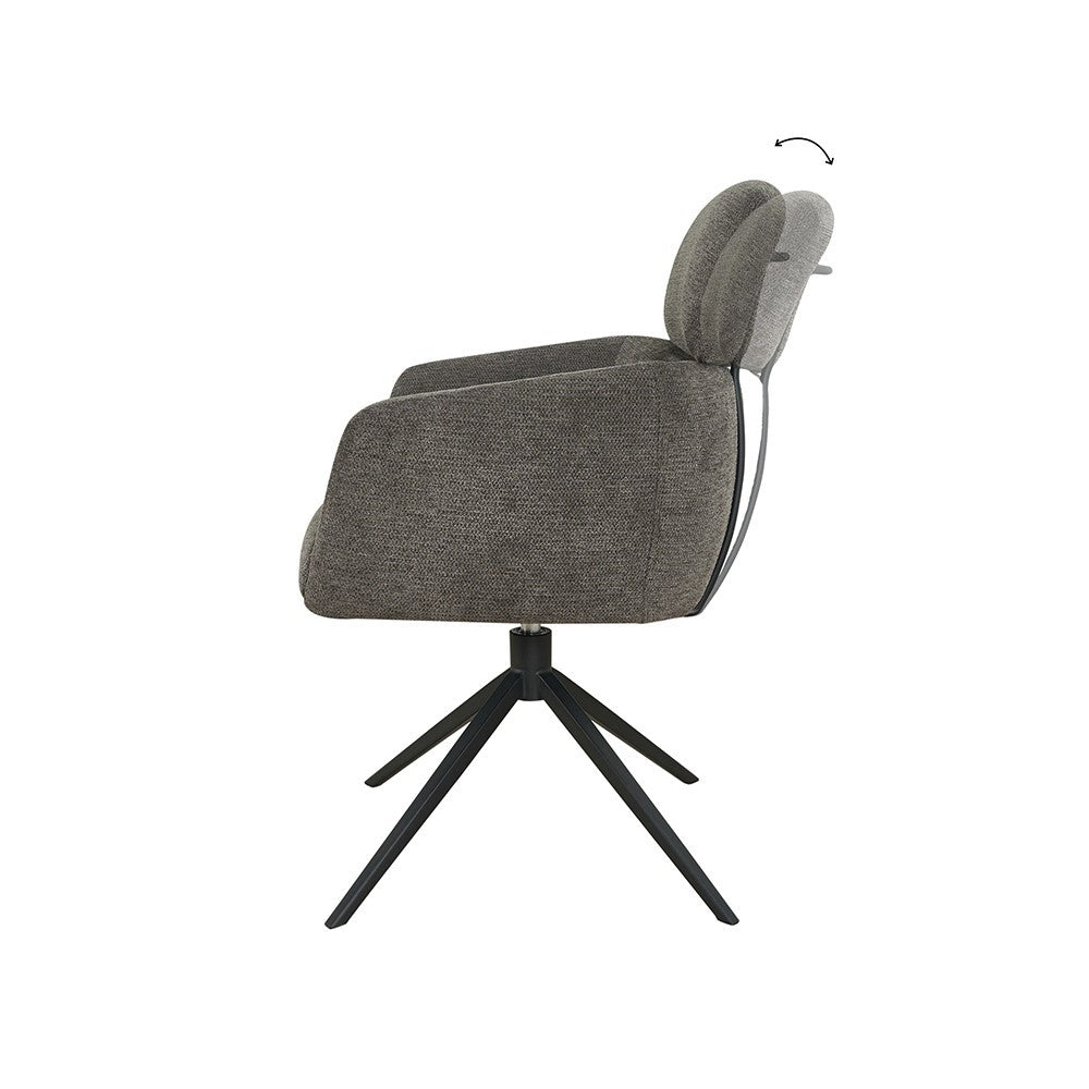 Armstoel Kelly – draaipoot 360ARS – Aragon – Antracite 97 – afbeelding 3