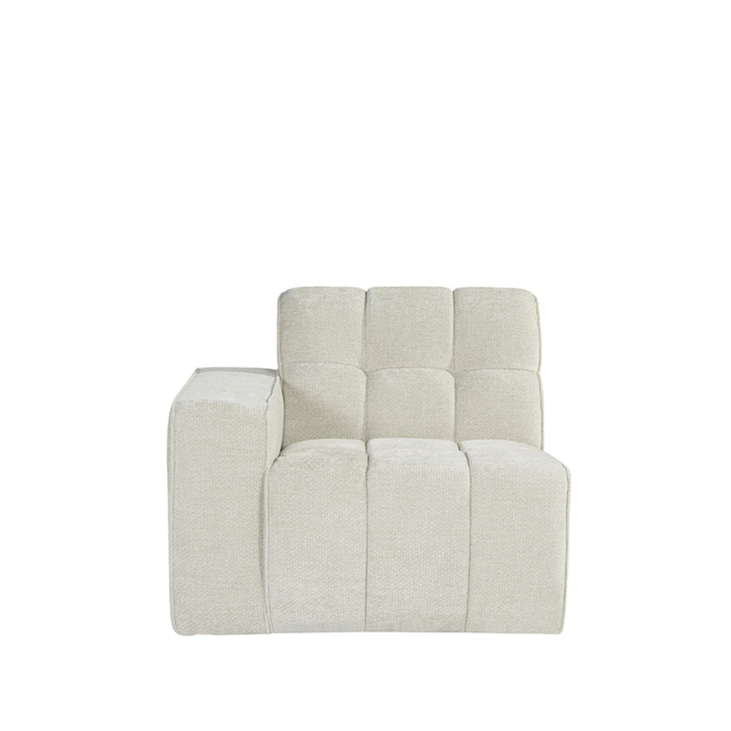 Bank Valentino 1,5-Zits Arm Links Voorstaand 100x98x83 cm