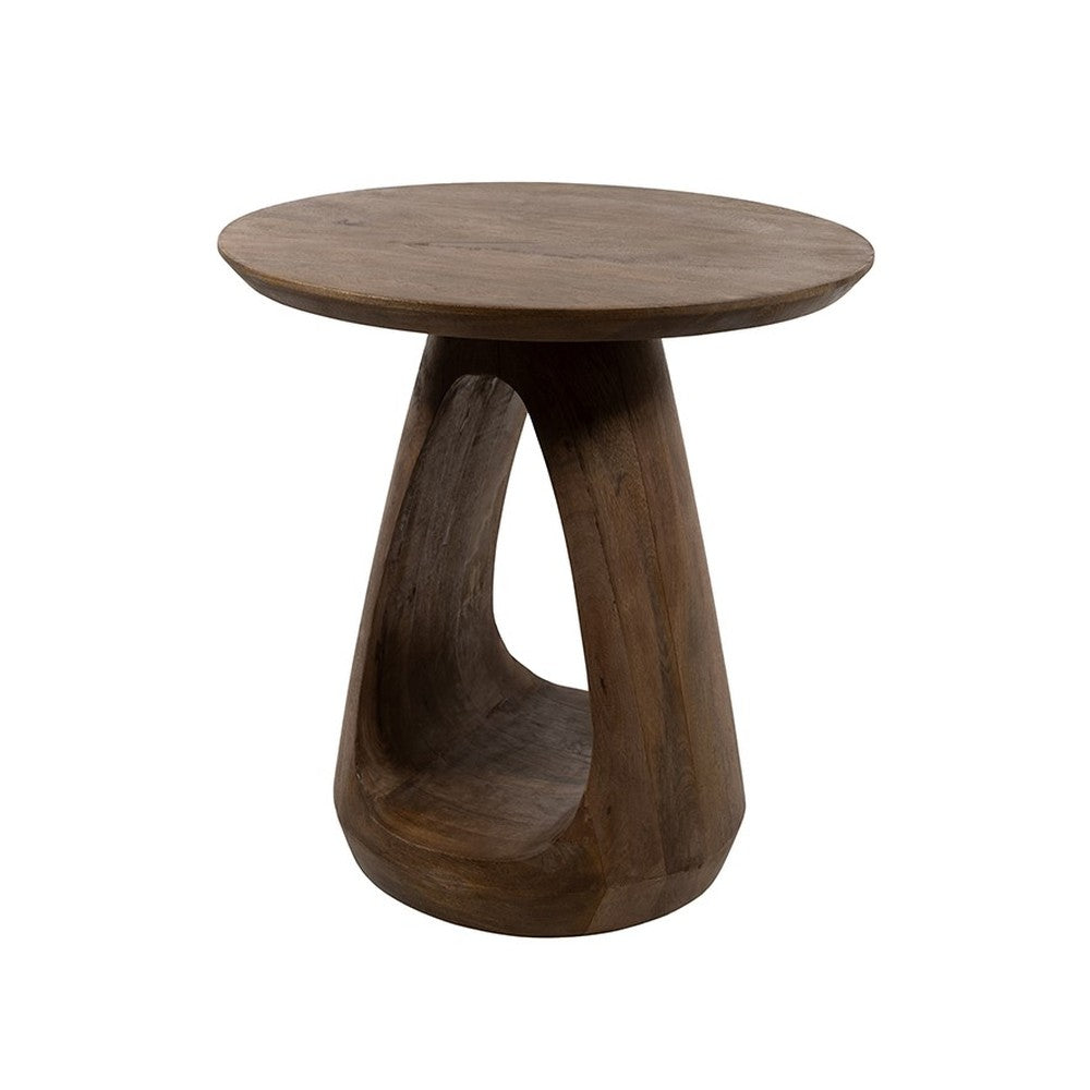 Bijzettafel Bremen Ø50, H50, Mango Matt Walnut