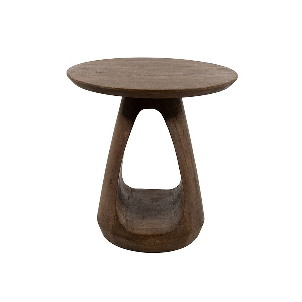 Bijzettafel Bremen Ø50, H50, Mango Matt Walnut – afbeelding 2