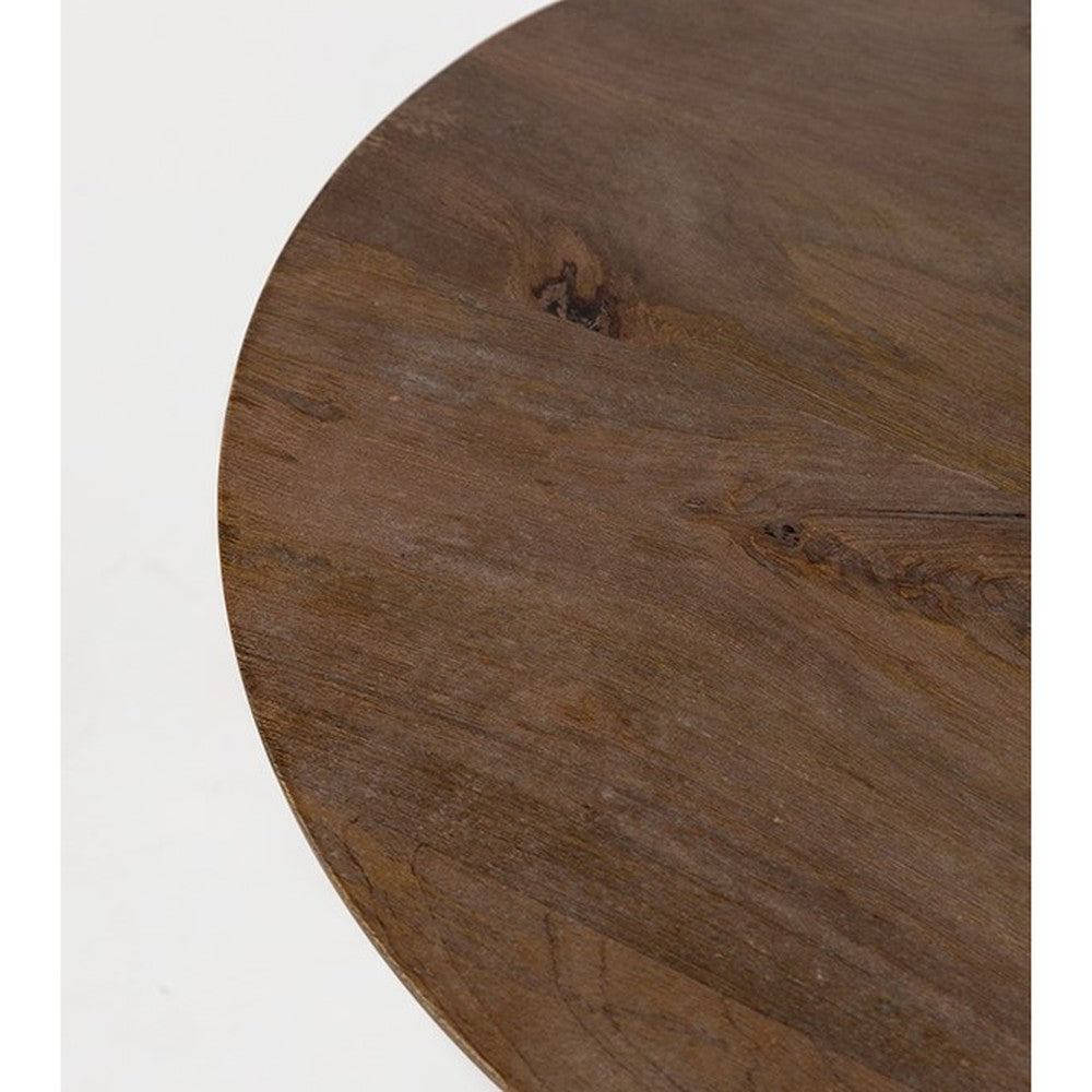 Bijzettafel Bremen Ø50, H50, Mango Matt Walnut – afbeelding 5