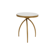 Bijzettafel Kay Wit Marmer 40 cm