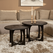 Bijzettafel Milou Zwart Mangohout 60 cm