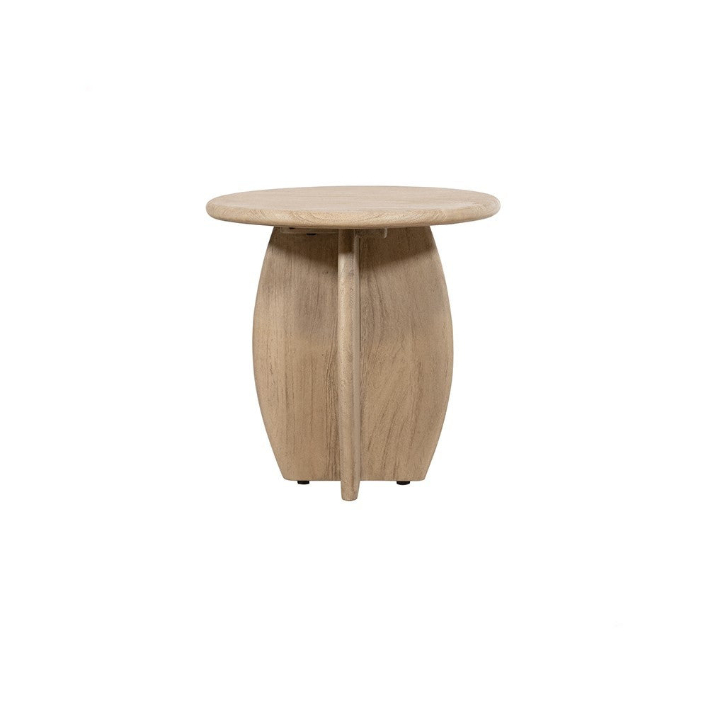 Bijzettafel Ø50, H50, Acacia Weathered Wood – afbeelding 2