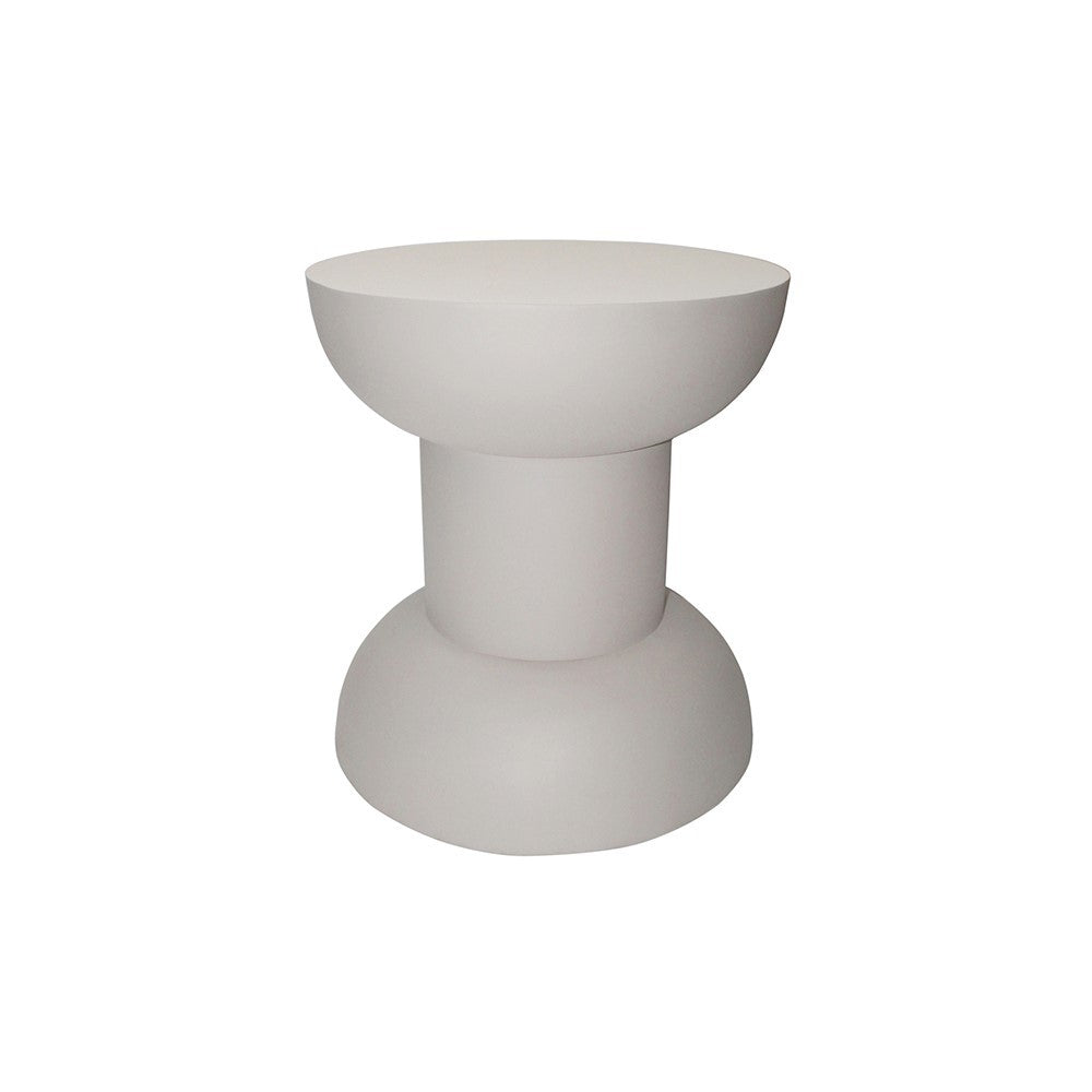 Bijzettafel Parma, Ø45, H50, Off-White