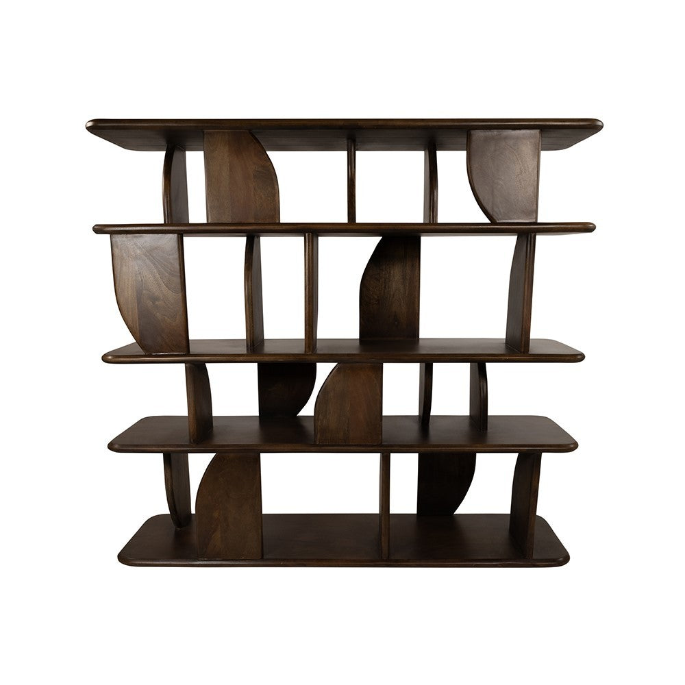 Boekenkast Oregano 140, Mango Brown Walnut – afbeelding 2
