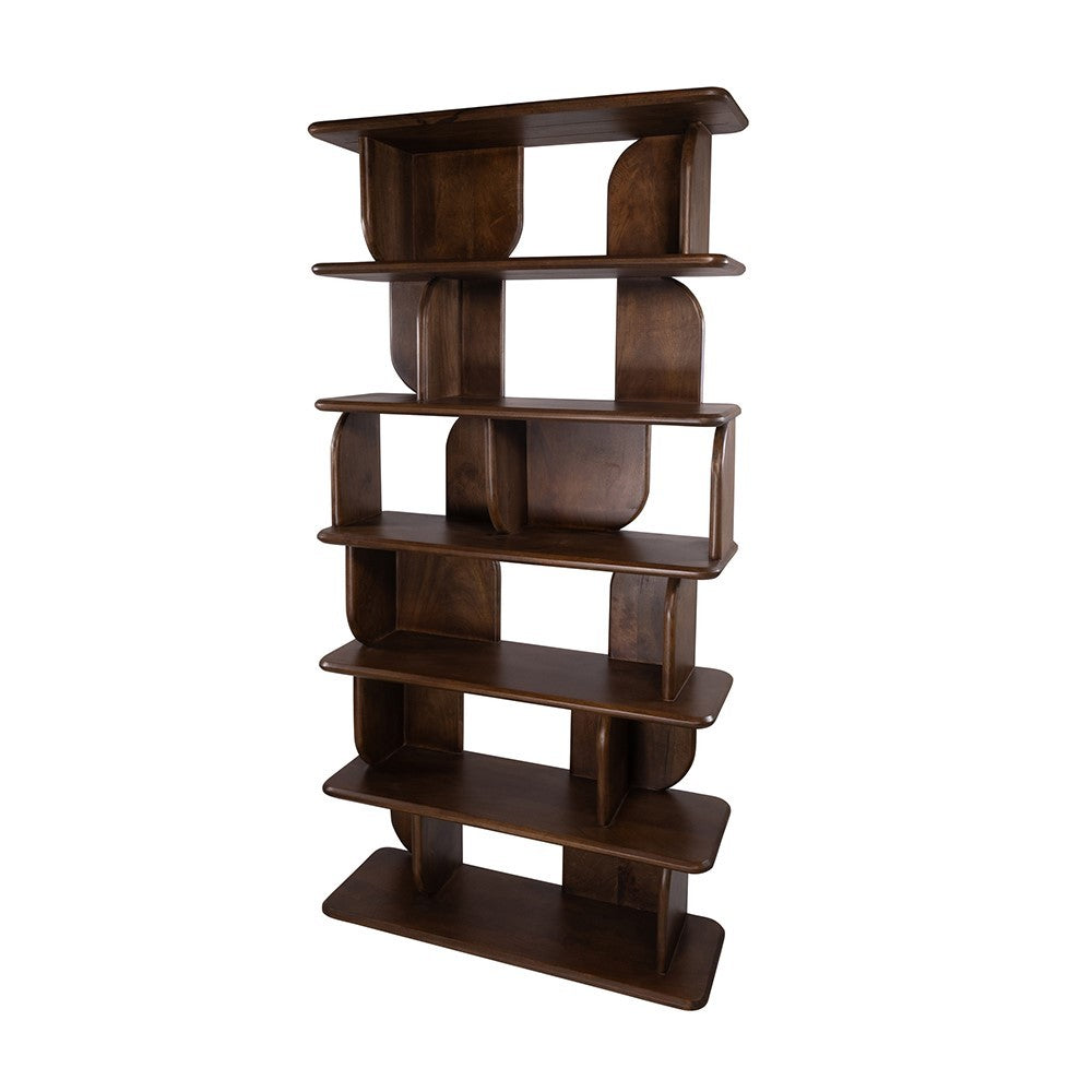 Boekenkast Oregano 90, Mango Brown Walnut