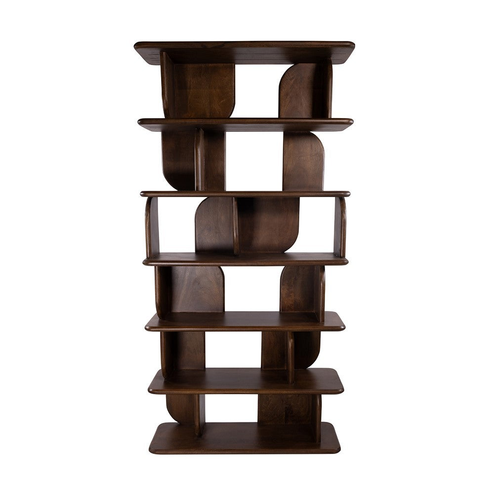 Boekenkast Oregano 90, Mango Brown Walnut – afbeelding 2