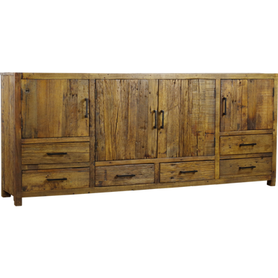 Brent Dressoir 200 cm — Gerecycled hout