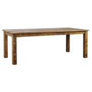 Brent Eetkamertafel 160x100 cm — Massief gerecycled reclaim hout — De Friese Meubeljongens