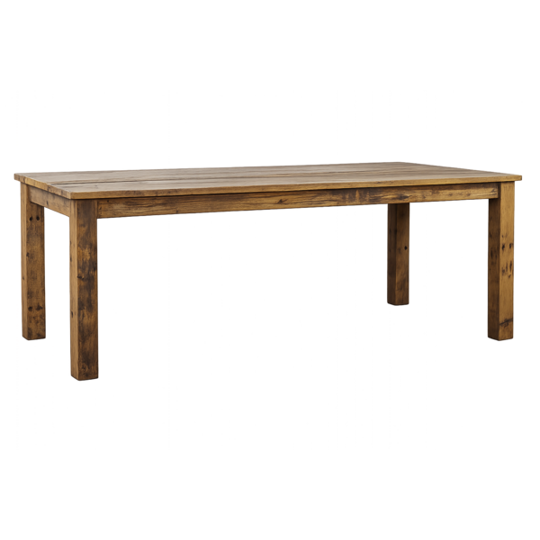 Brent Eetkamertafel 160x100 cm — Massief gerecycled reclaim hout — De Friese Meubeljongens