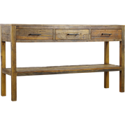 Brent Sidetable 150 cm — Massief gerecycled reclaim hout — De Friese Meubeljongens