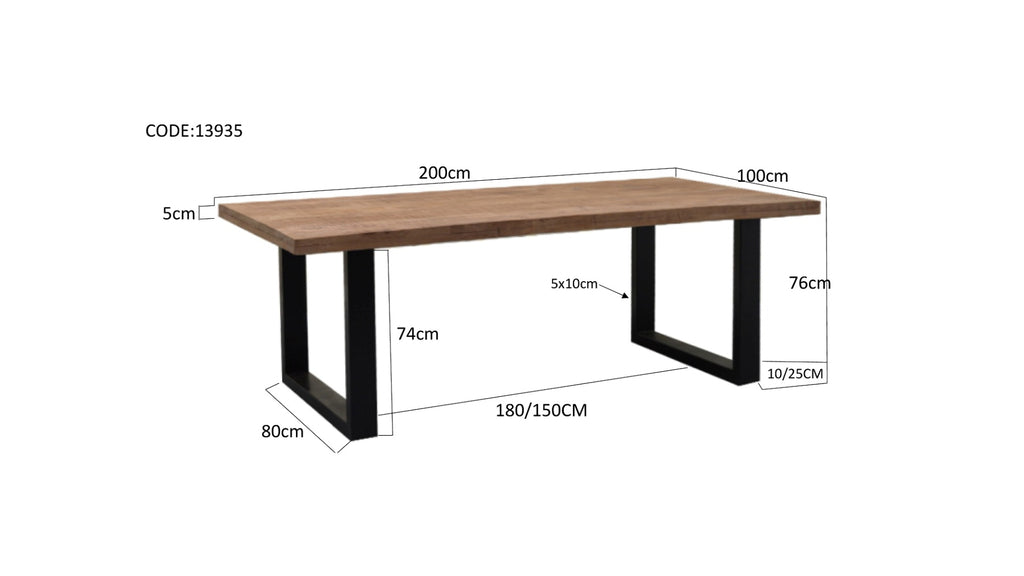 Brix Sturdy 200x100 cm