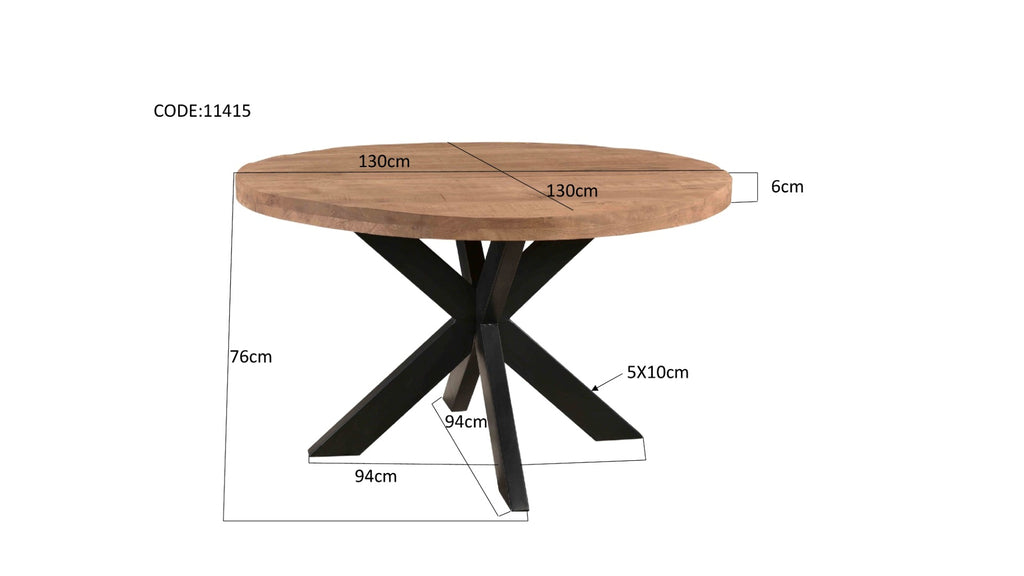 Brix Sturdy Round 130 cm