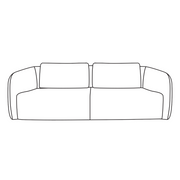 CLOUD 3-zits sofa - Raven 22