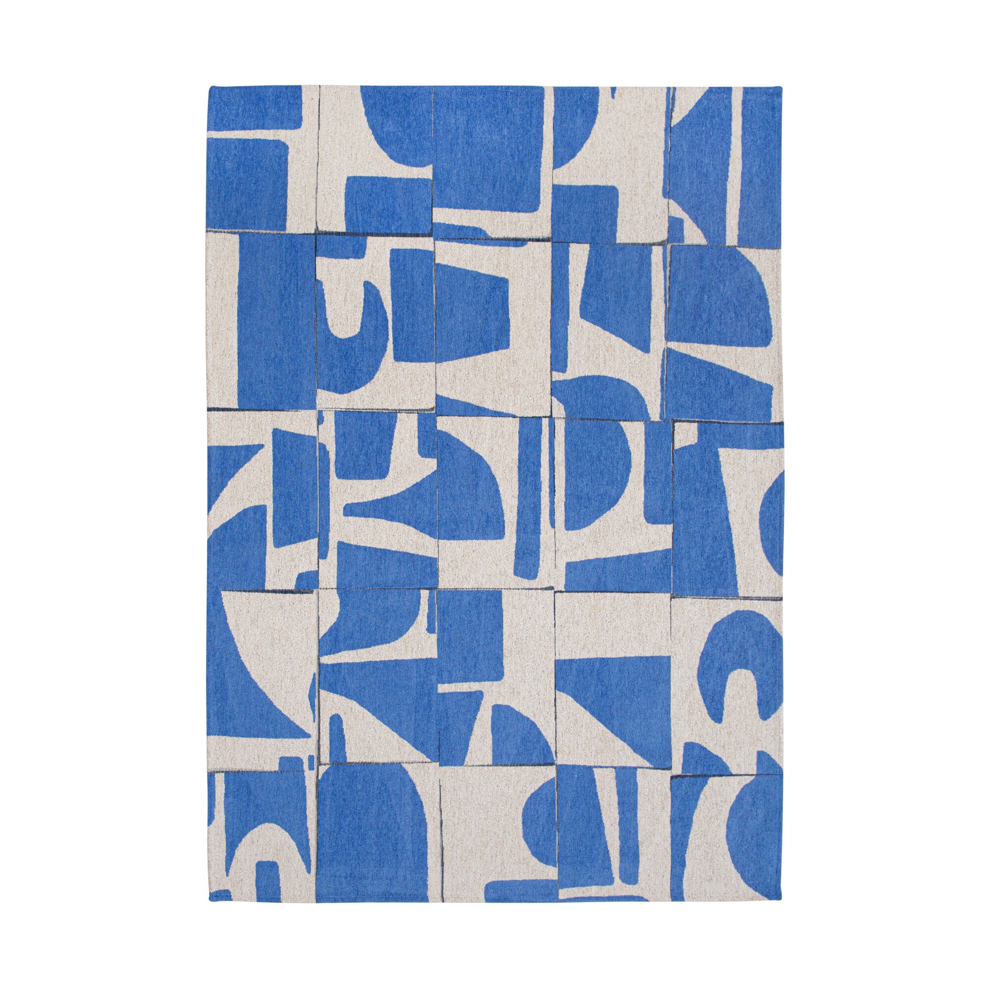 Vloerkleed Craft Papercut Blauw - vlak