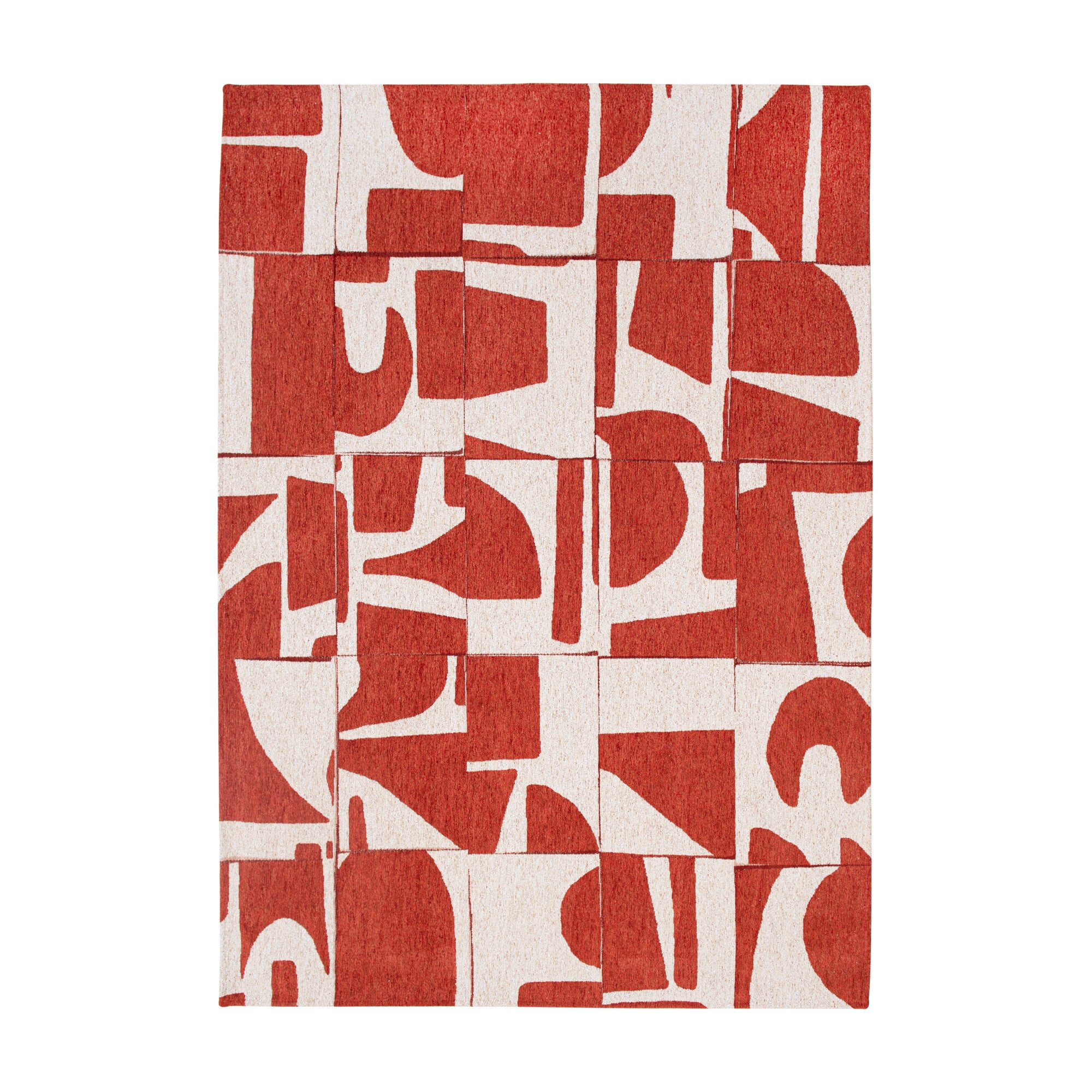 Vloerkleed Craft Papercut Roest - vlak
