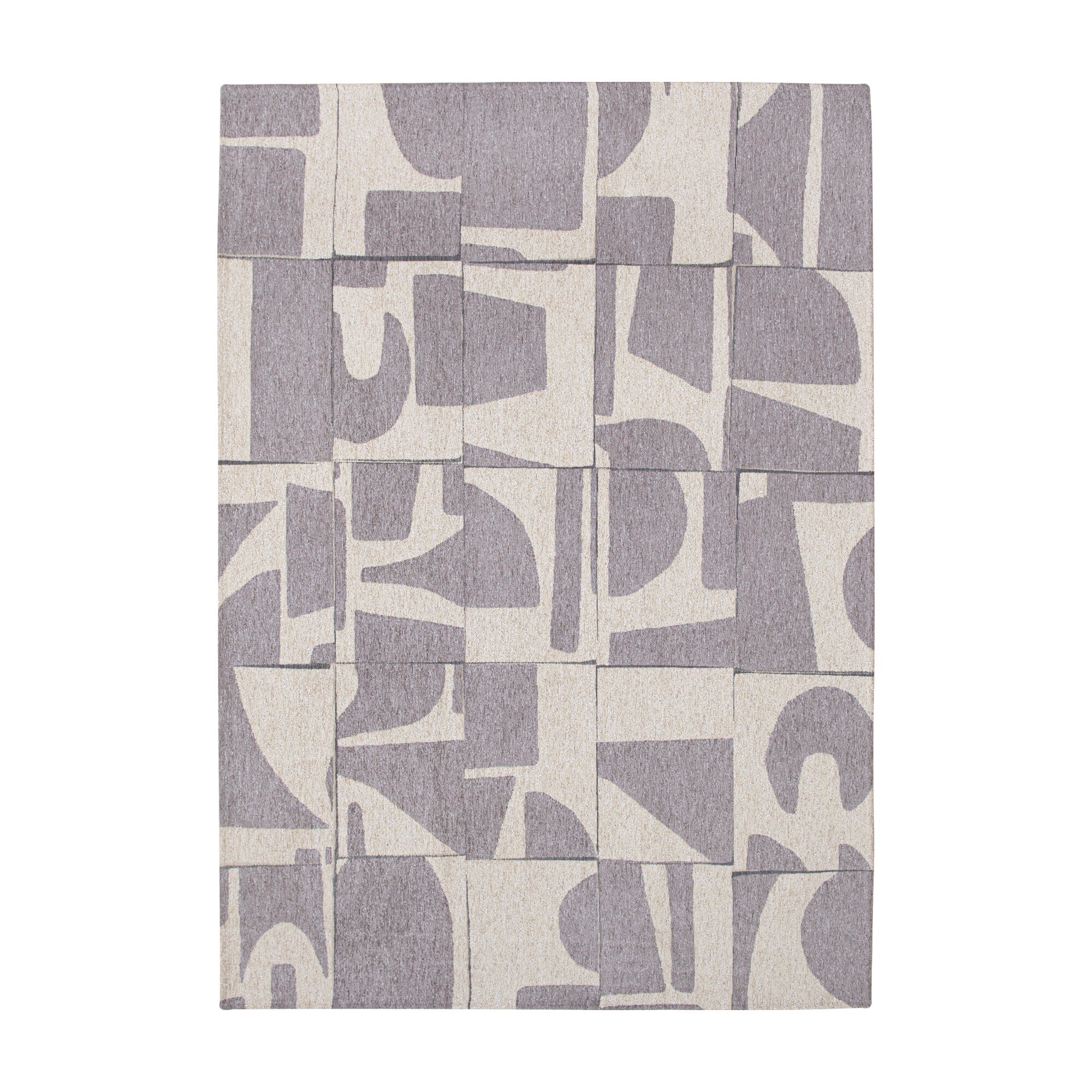 Vloerkleed Craft Papercut Grijs - vlak