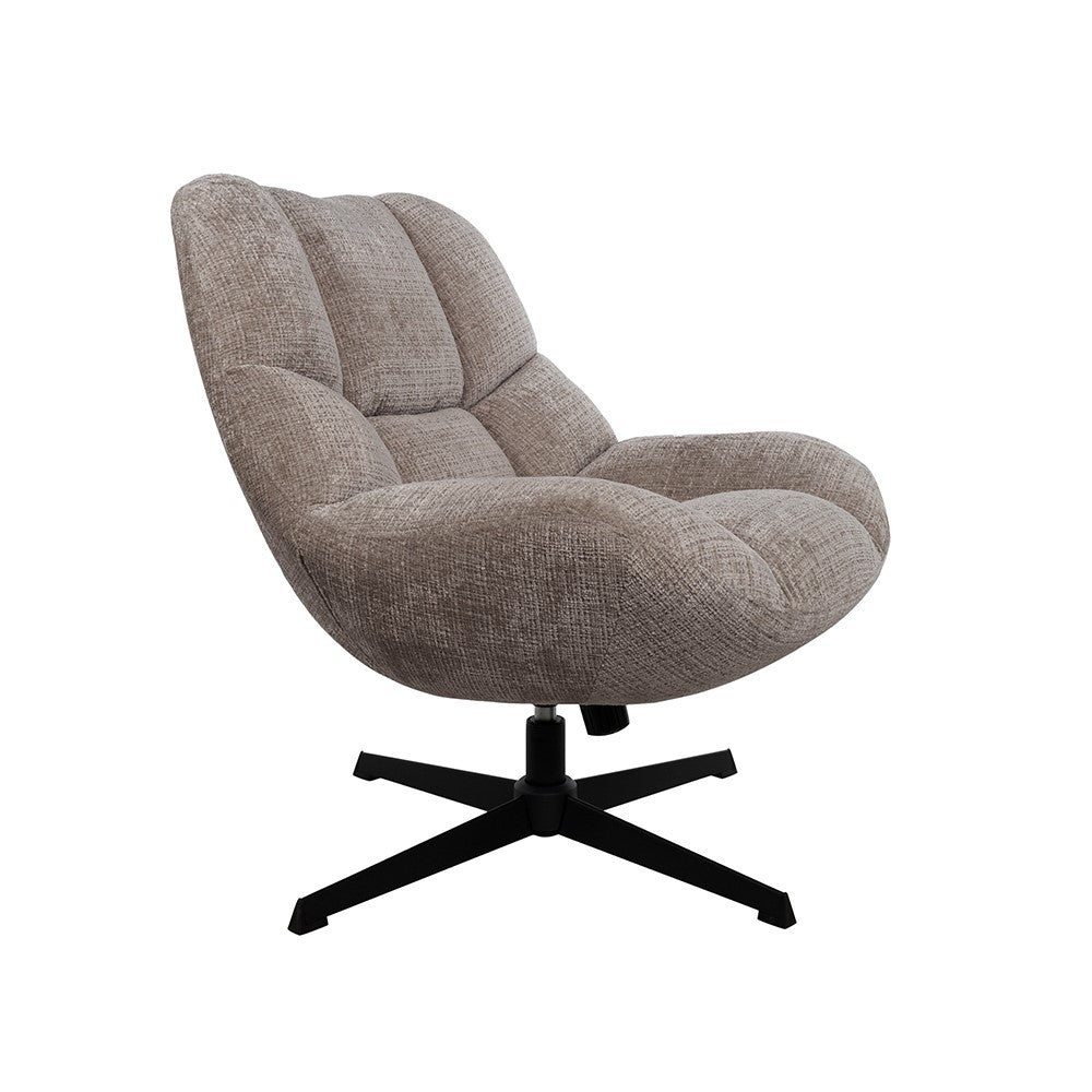 Draaifauteuil Chuck 360 + rock system – Cremona – Fur 24 – afbeelding 2