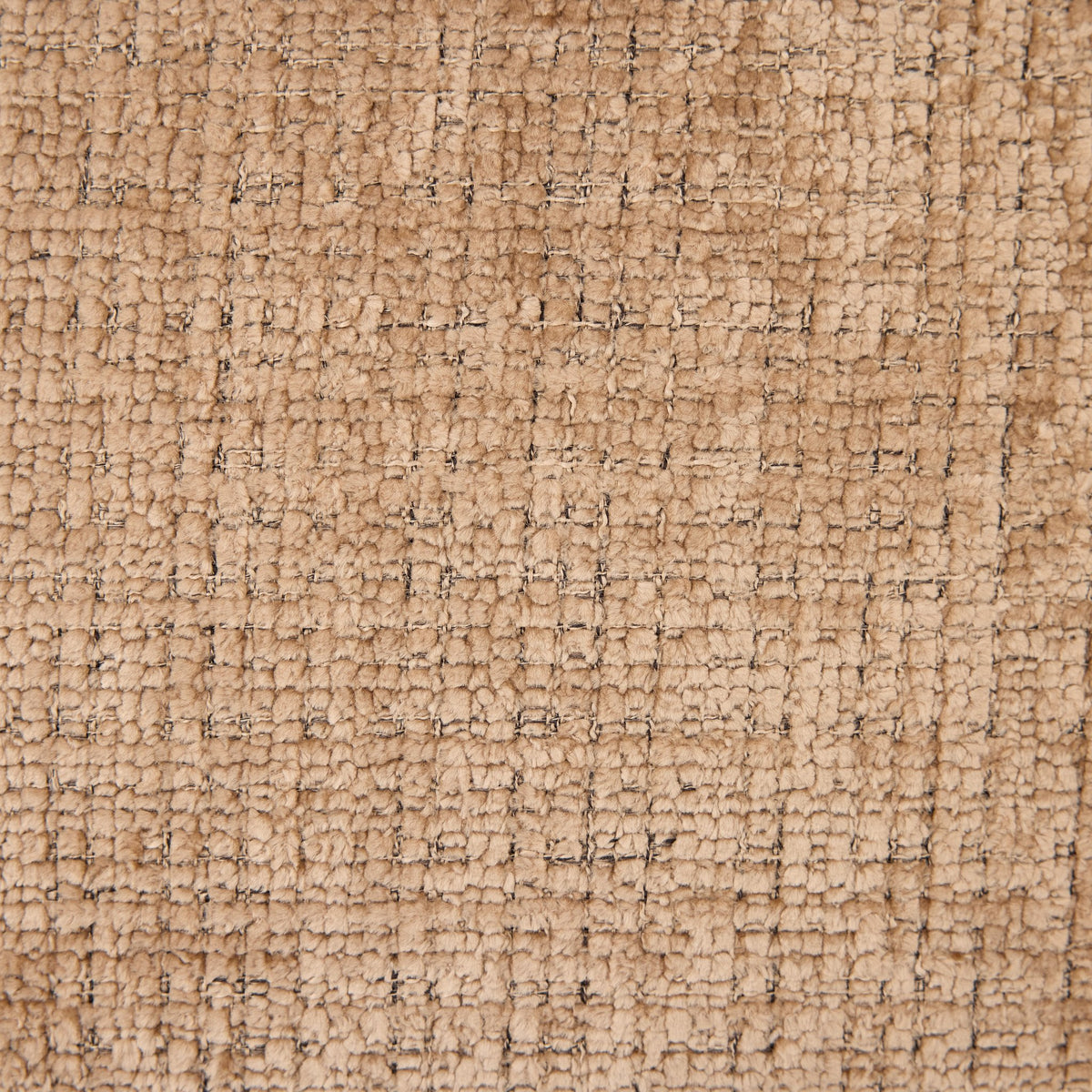 Close-up van de structuurstof Cremona in kleur 18 Cinnamon